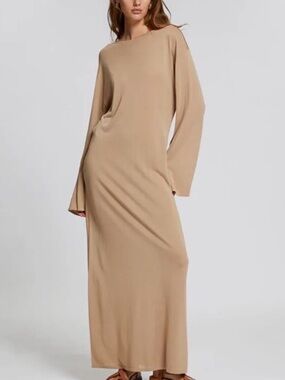 & Other Stories gold maxi dress
